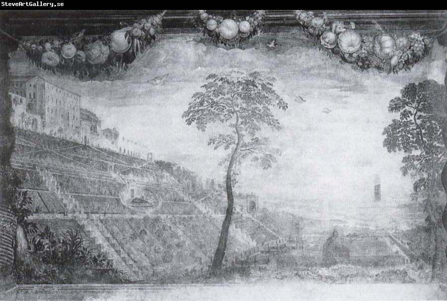 unknow artist View of the Gardens of the Villa d-Este